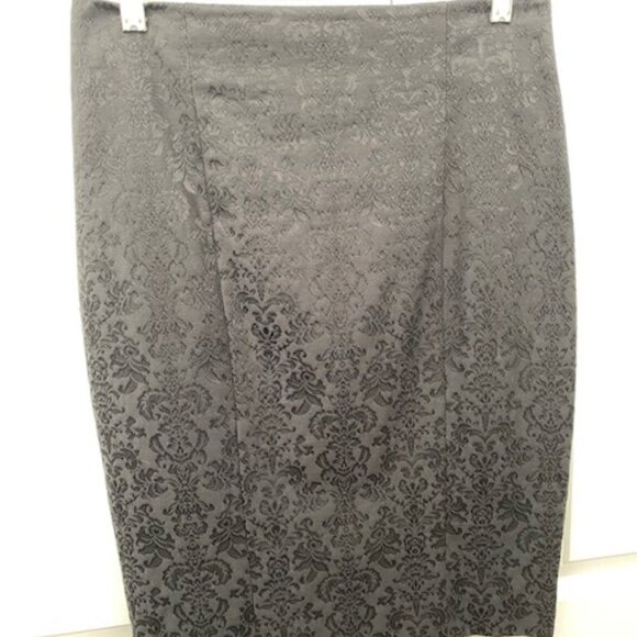 Mossimo Supply Co. Dresses & Skirts - MOSSIMO Black Damask High Waisted Slim Pencil Skirt 8